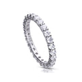 Diamonfire Zirconia Eternity Ring | Sterling Silver Band by Gecko