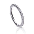 Diamonfire Micro Zirconia Eternity Ring | Sterling Silver Band