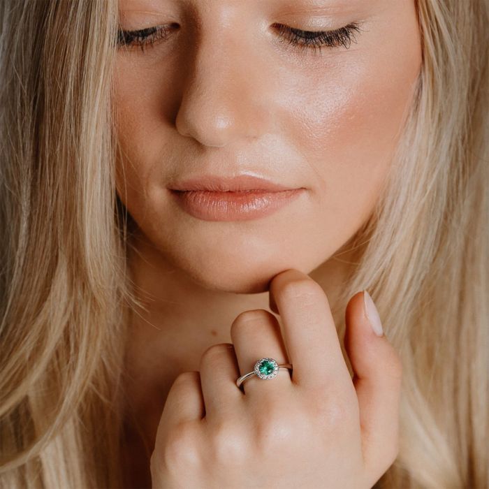 Diamonfire Round Zirconia Ring | Sterling Silver Jewellery by Gecko
