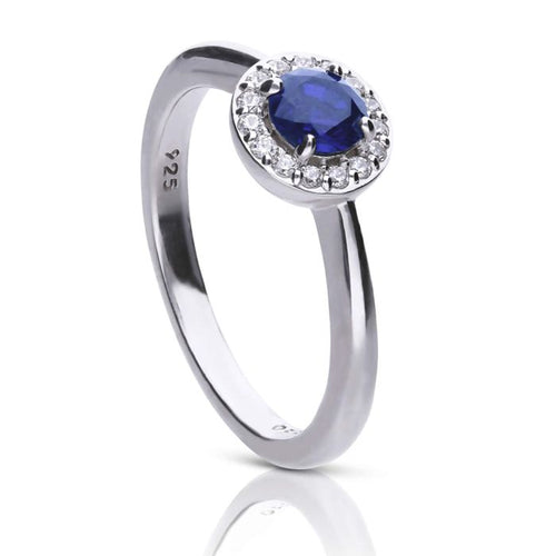 Diamonfire Round Zirconia Ring | Sterling Silver Jewellery by Gecko