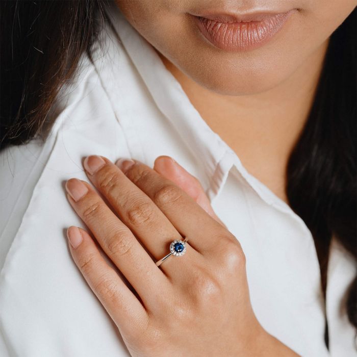 Diamonfire Round Zirconia Ring | Sterling Silver Jewellery by Gecko