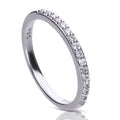 Diamonfire Half Eternity Ring | Sterling Silver Zirconia Band