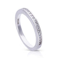 Diamonfire Channel Set Half Eternity Ring | Sterling Silver Zirconia