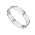 Gecko Jewellery Retail 4mm Plain Band Ring – Solid Silver Finish