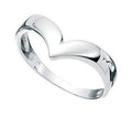 Wishbone Ring in Sterling Silver by Gecko Jewellery – Stacking Band