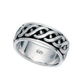 Celtic Design Spinner Ring | Gecko Jewellery Sterling Silver Band