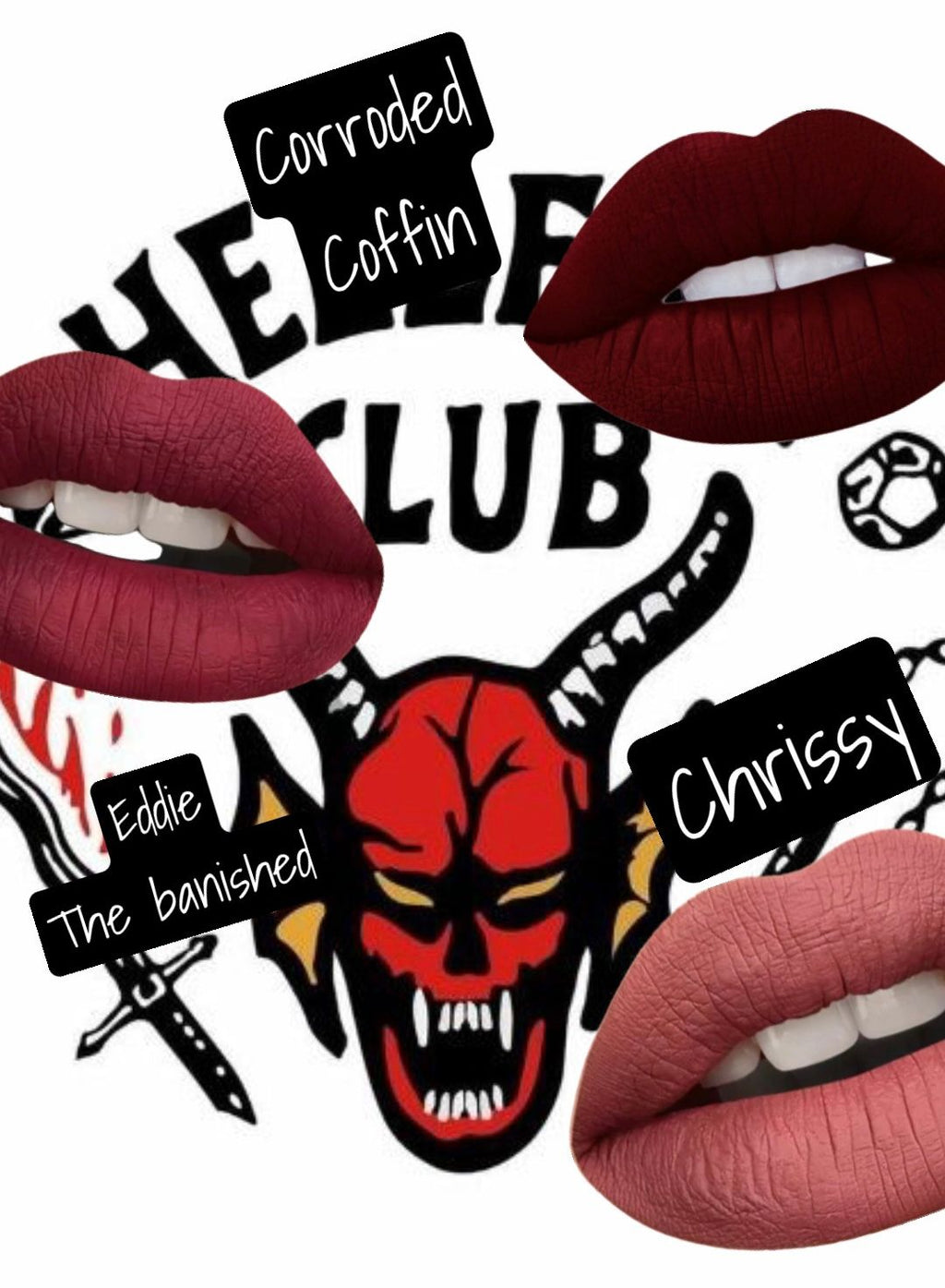 Radioactive Unicorn Corroded Coffin Matte Liquid Lipstick – Dark Red