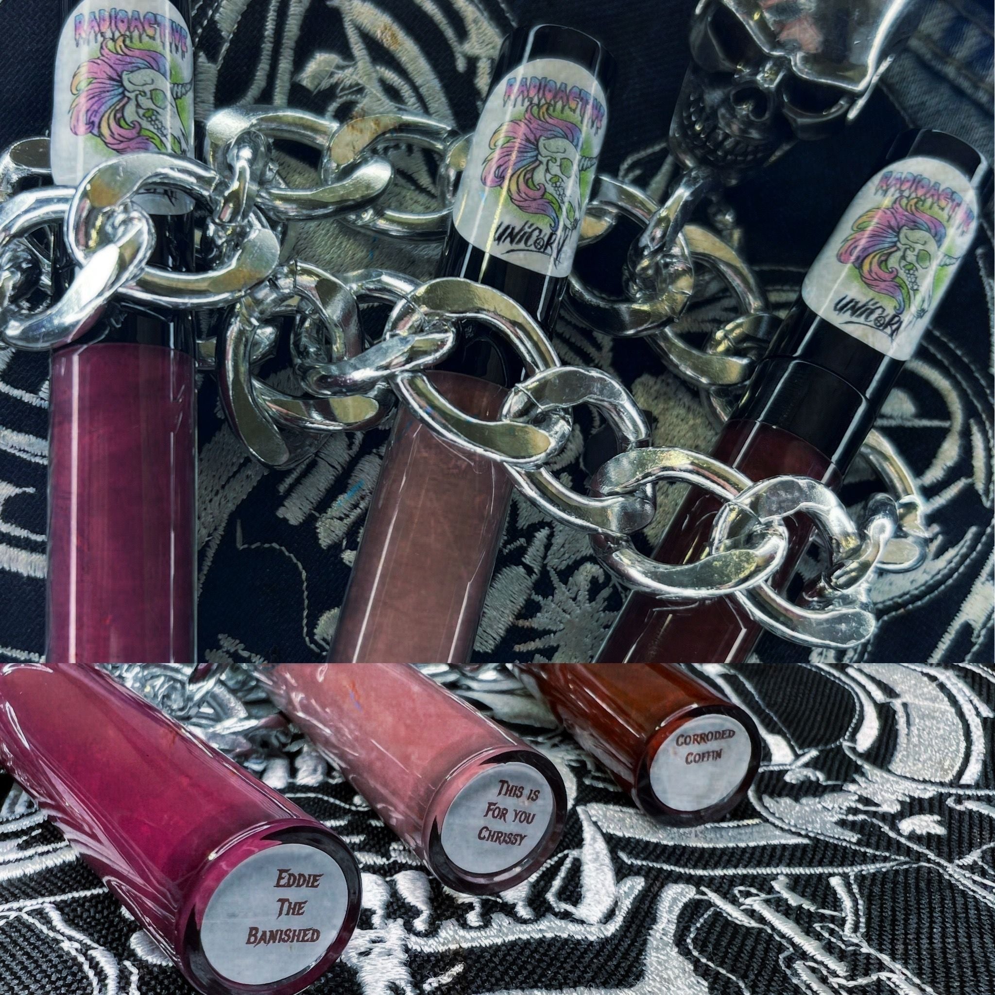 Radioactive Unicorn Corroded Coffin Matte Liquid Lipstick – Dark Red