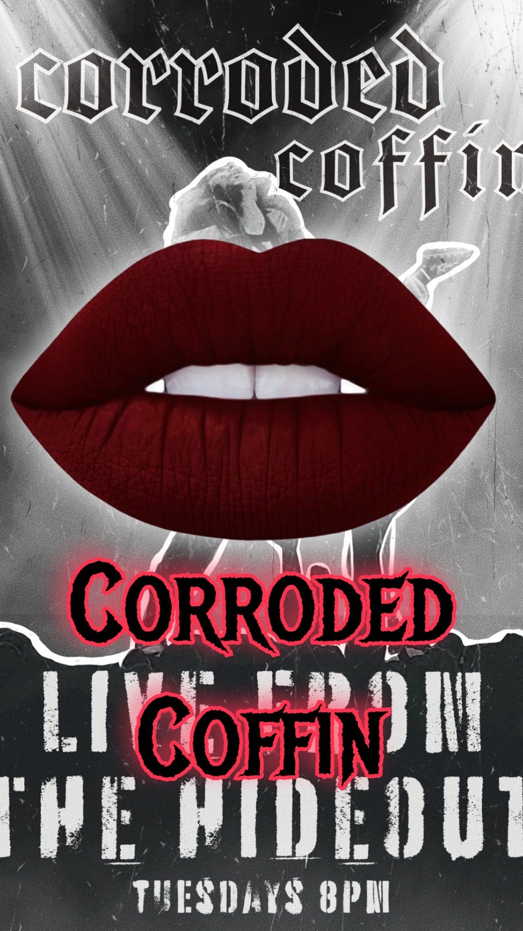 Radioactive Unicorn Corroded Coffin Matte Liquid Lipstick – Dark Red