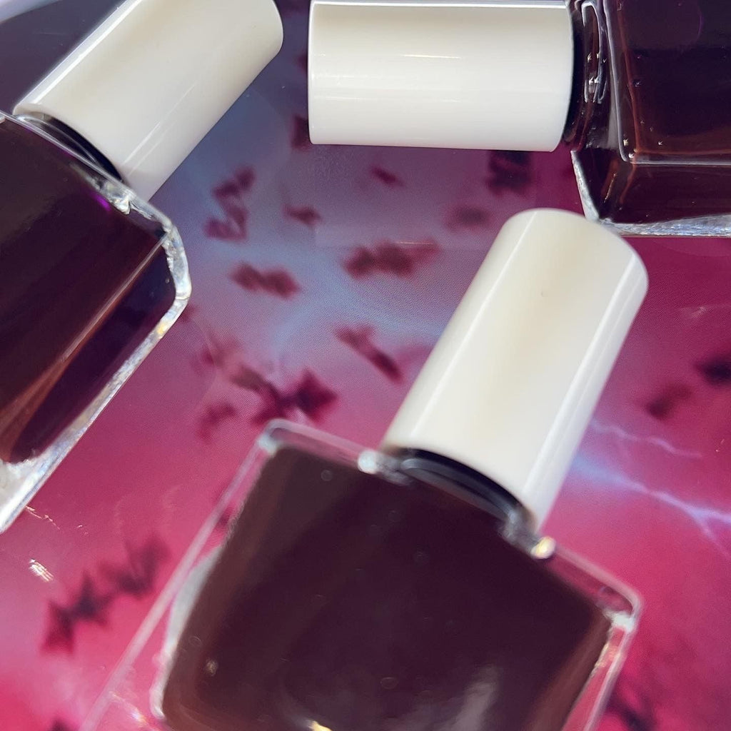 Radioactive Unicorn Demobats Nail Polish – Burgundy Red Purple 10ml