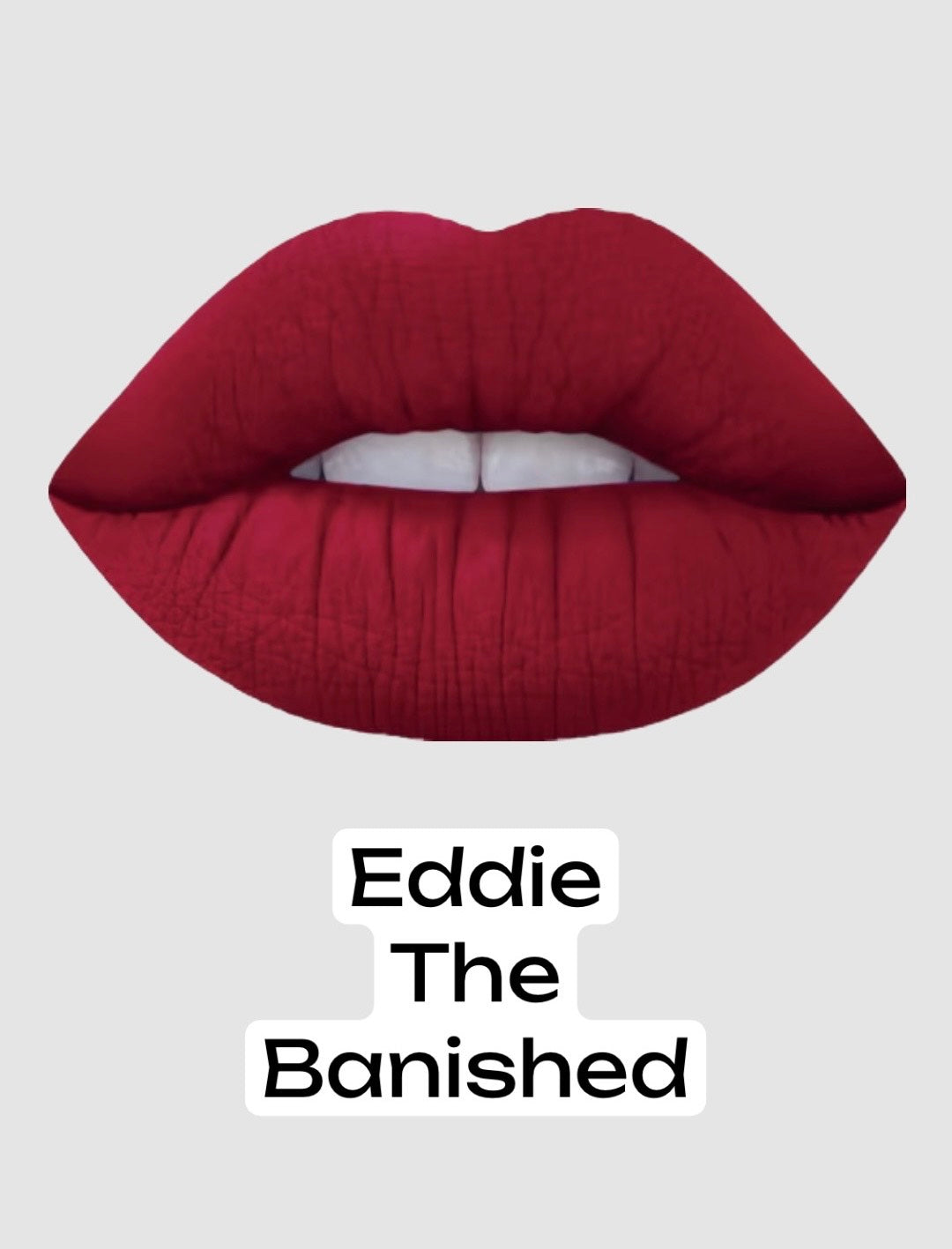 Radioactive Unicorn Eddie Is Banished Matte Liquid Lipstick - Dark Red