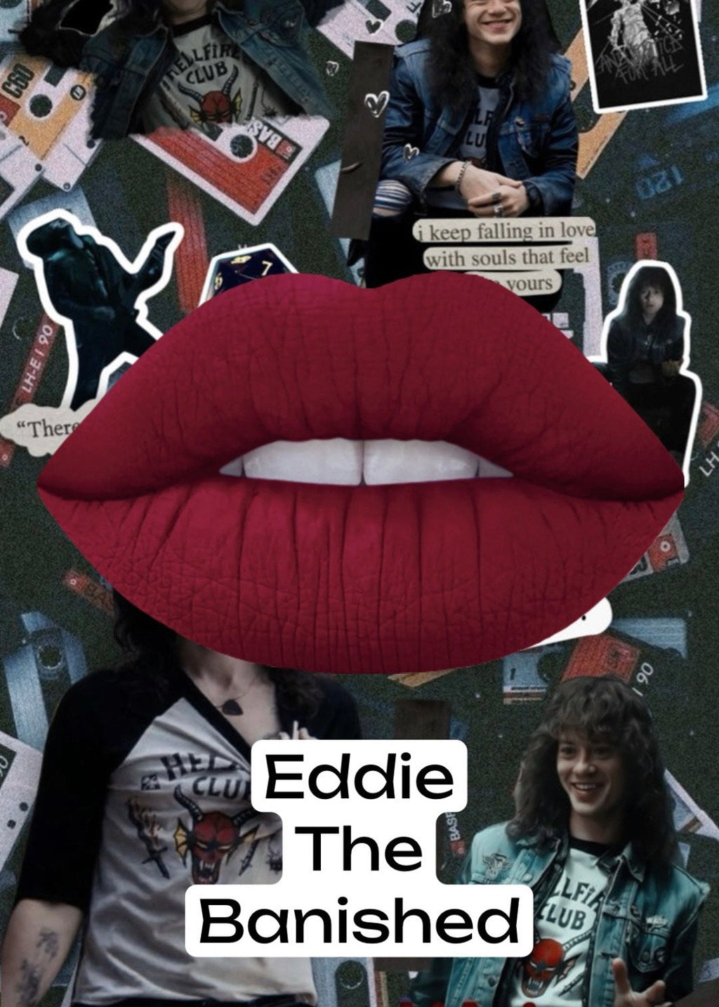 Radioactive Unicorn Eddie Is Banished Matte Liquid Lipstick - Dark Red