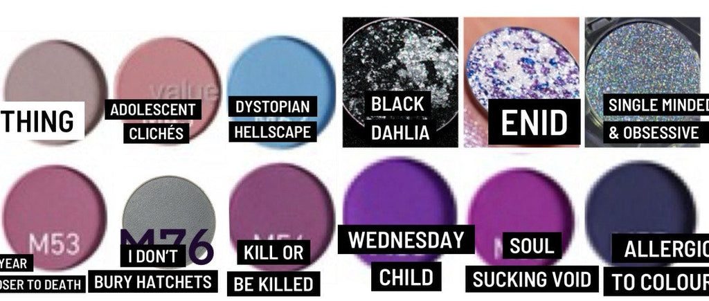Radioactive Unicorn Wednesday's Child Eyeshadow Palette - 12 Moody Shades
