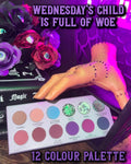 Radioactive Unicorn Wednesday's Child Eyeshadow Palette - 12 Moody Shades