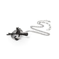 Alchemy Gothic Regina Covenorum Pewter Black Cat Moon Necklace