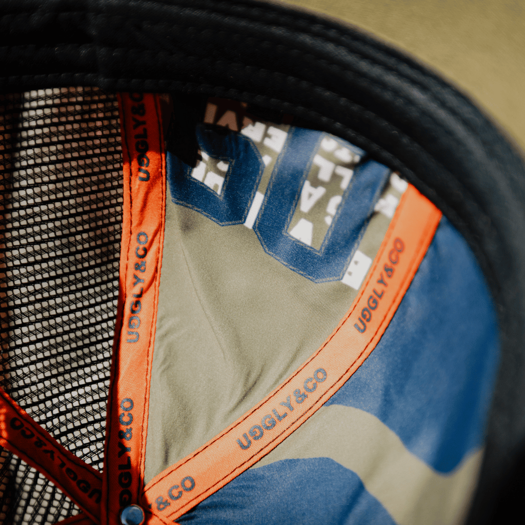 Uggly and Co Green Parts & Spares '09' Vintage Mesh Trucker Hat