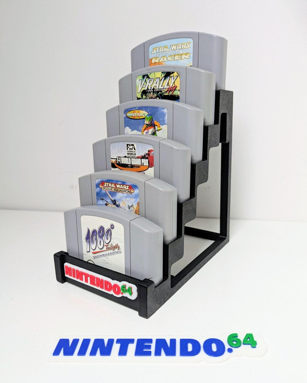 Chaddyverse Nintendo 64 Game Cartridge Stand | 3D Printed N64 Holder