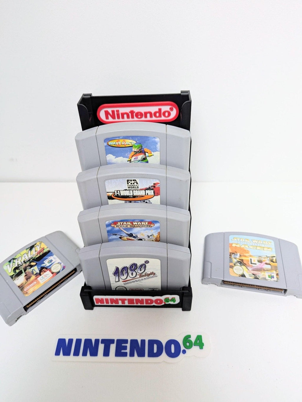 Chaddyverse Nintendo 64 Game Cartridge Stand | 3D Printed N64 Holder