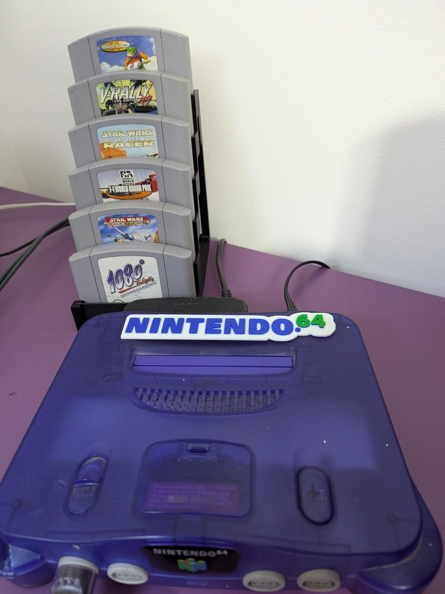 Chaddyverse Nintendo 64 Game Cartridge Stand | 3D Printed N64 Holder