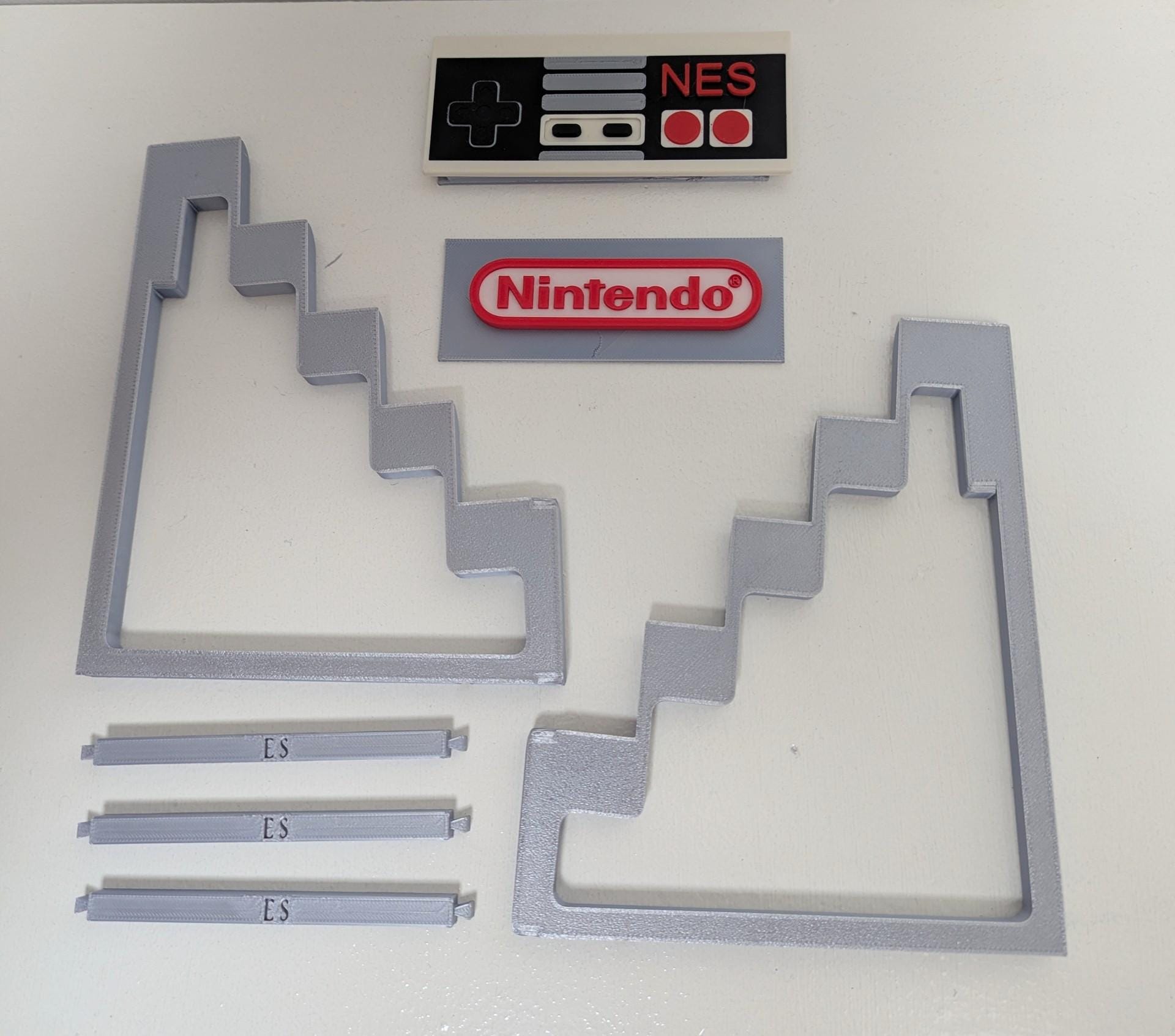 Chaddyverse NES Game Cartridge Stand - 3D Printed 5 Slot Retro Display