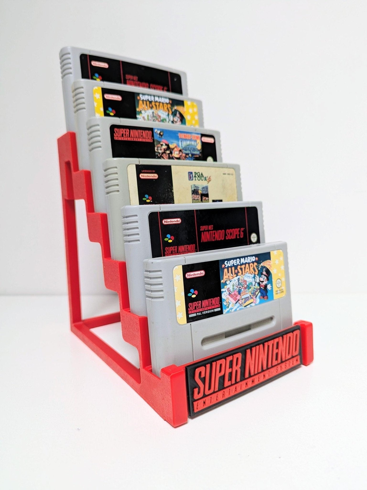 Chaddyverse SNES & Super Famicom Game Cartridge Stand - 6 Slot Display