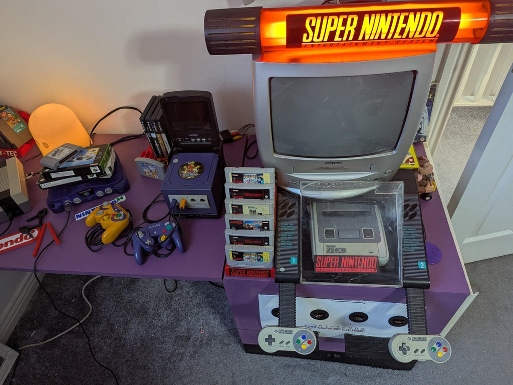Chaddyverse SNES & Super Famicom Game Cartridge Stand - 6 Slot Display