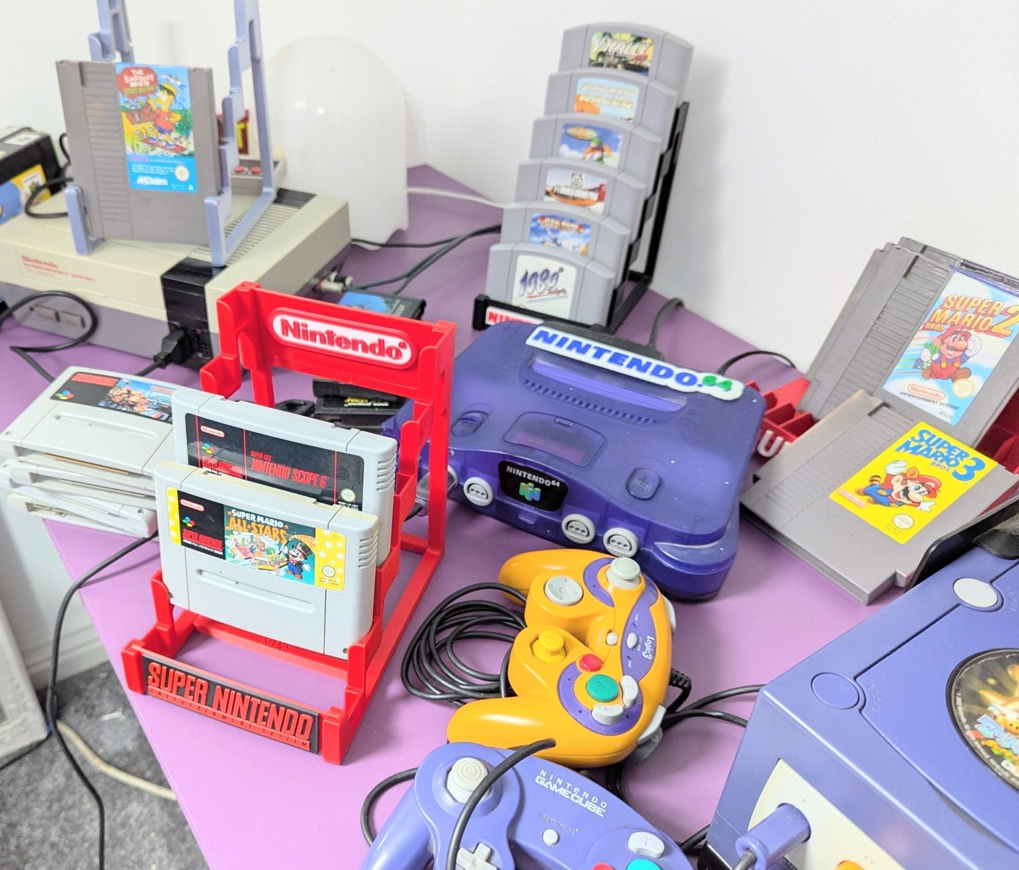 Chaddyverse SNES & Super Famicom Game Cartridge Stand - 6 Slot Display