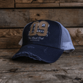 Uggly and Co Navy Parts & Spares '09' Vintage Moto Trucker Hat