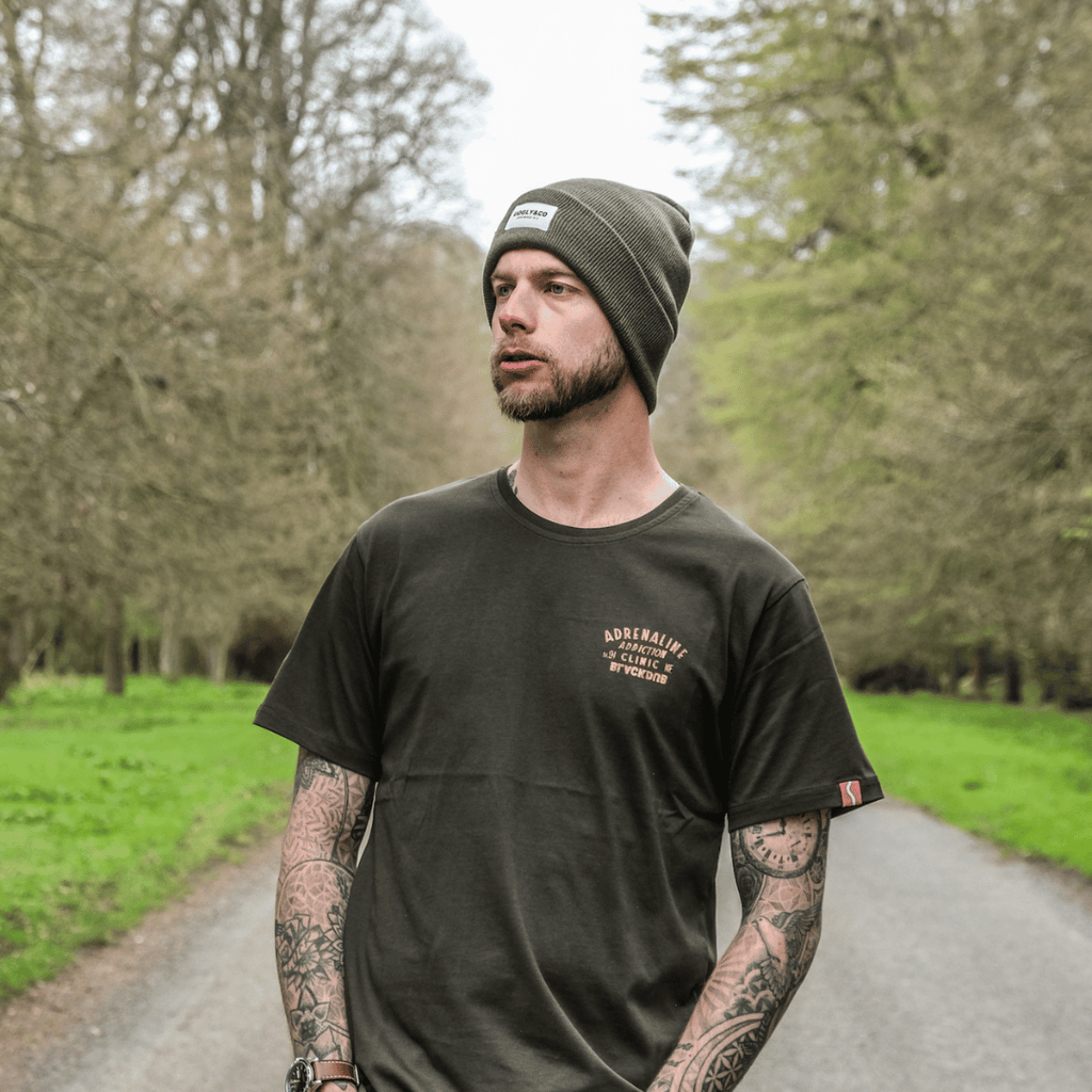 UGGLY&CO Olive Green Beanie – Soft-Touch Double Layer Knitted Hat