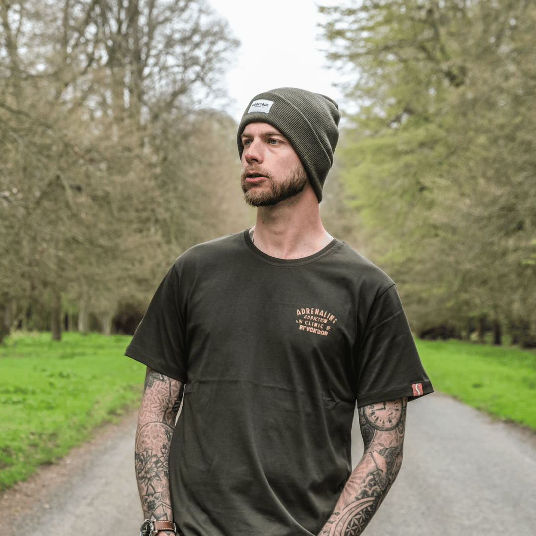 UGGLY&CO Olive Green Beanie – Soft-Touch Double Layer Knitted Hat