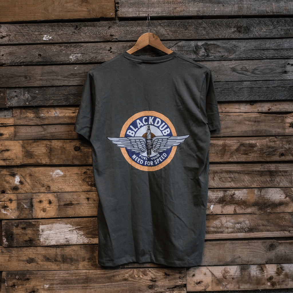 Uggly and Co Aviation Circle Wings Graphic Tee – 100% Cotton T-Shirt