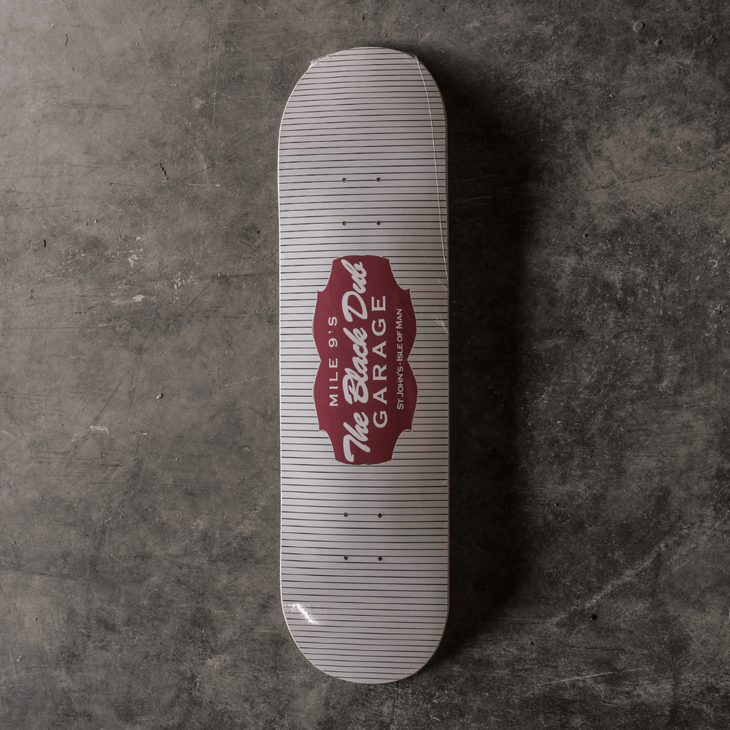 Uggly and Co Pinstripe Garage Skateboard Deck | 8.25" Maple Wood