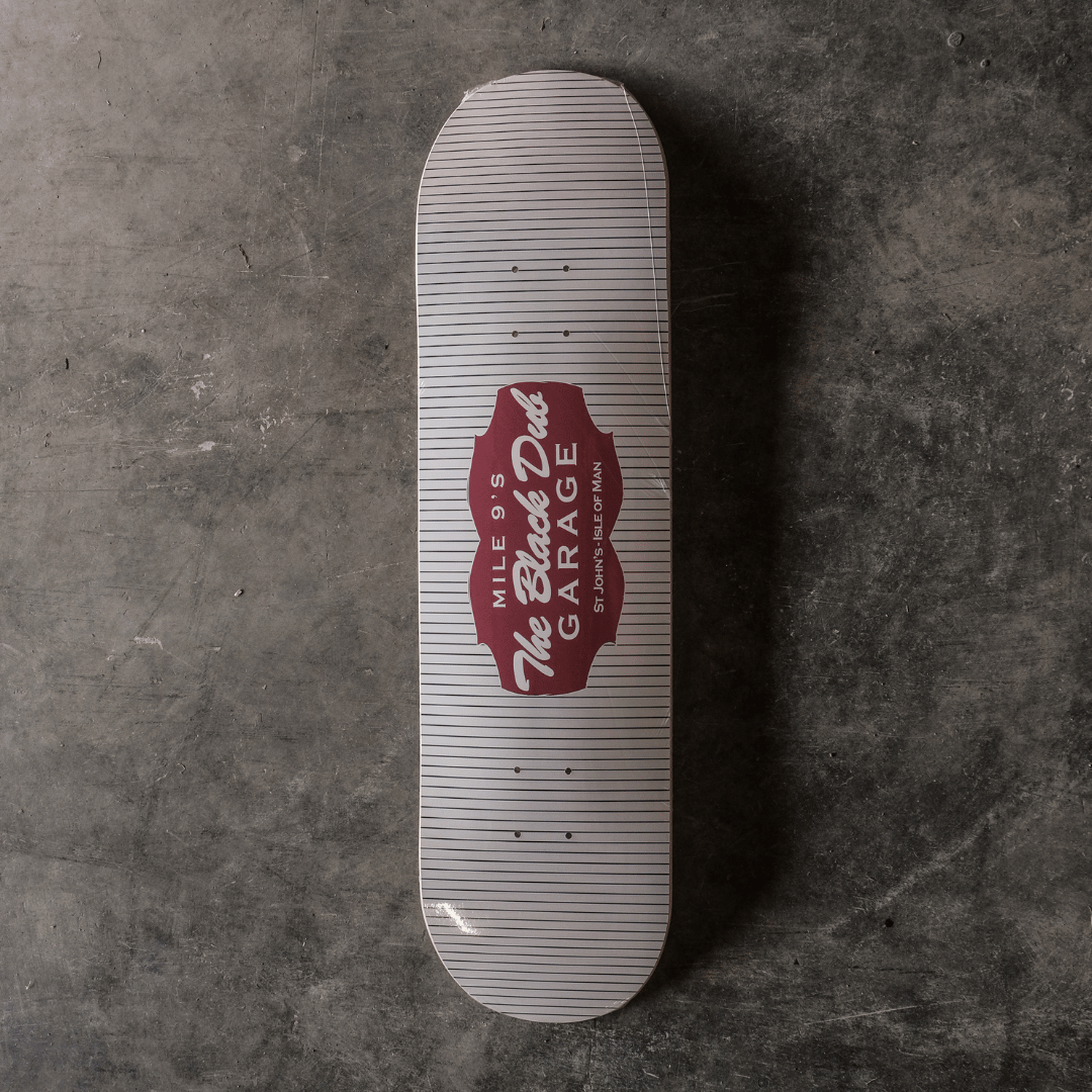 Uggly and Co Pinstripe Garage Skateboard Deck | 8.25" Maple Wood