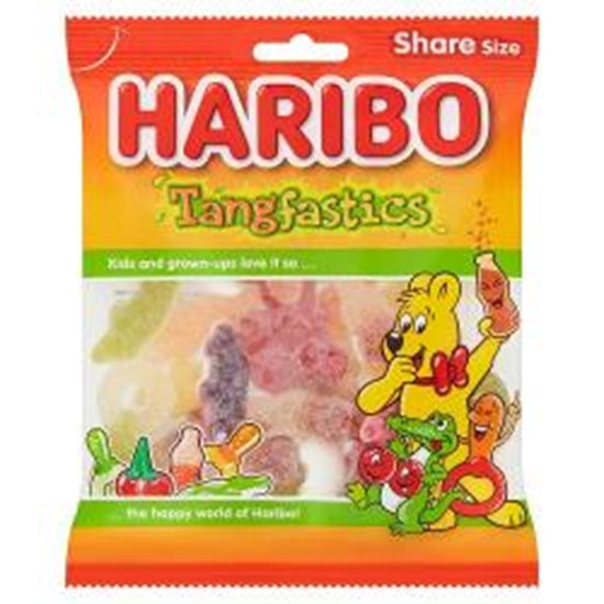 Haribo Tangfastics Fizzy Fruit Gummy Candy - Sour Sweets, 160g Bag