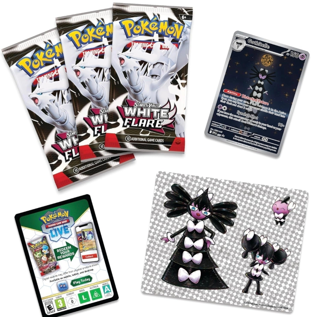 Pokemon TCG: White Flare Tech Sticker Collection - Gothitelle Snaps