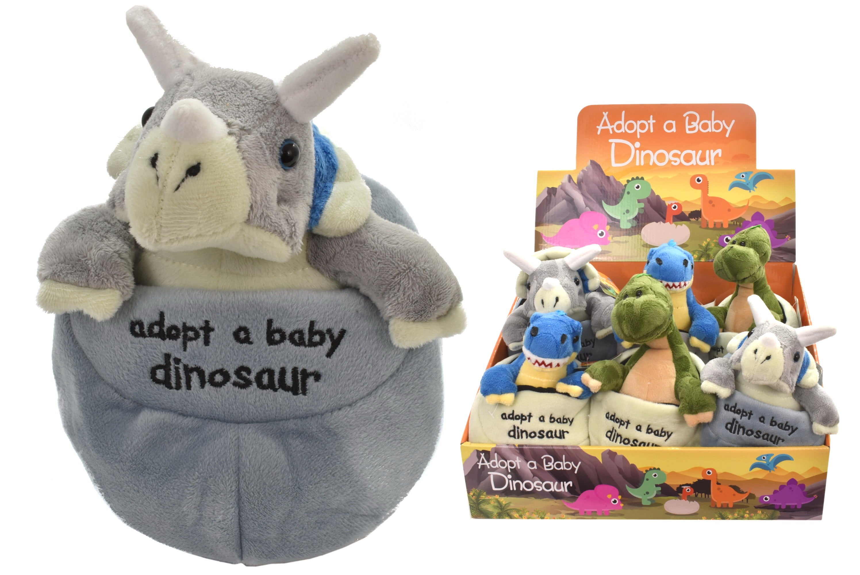 Snaps Plush Baby Dinosaur in Egg Surprise Toy - Soft Stuffed Animal