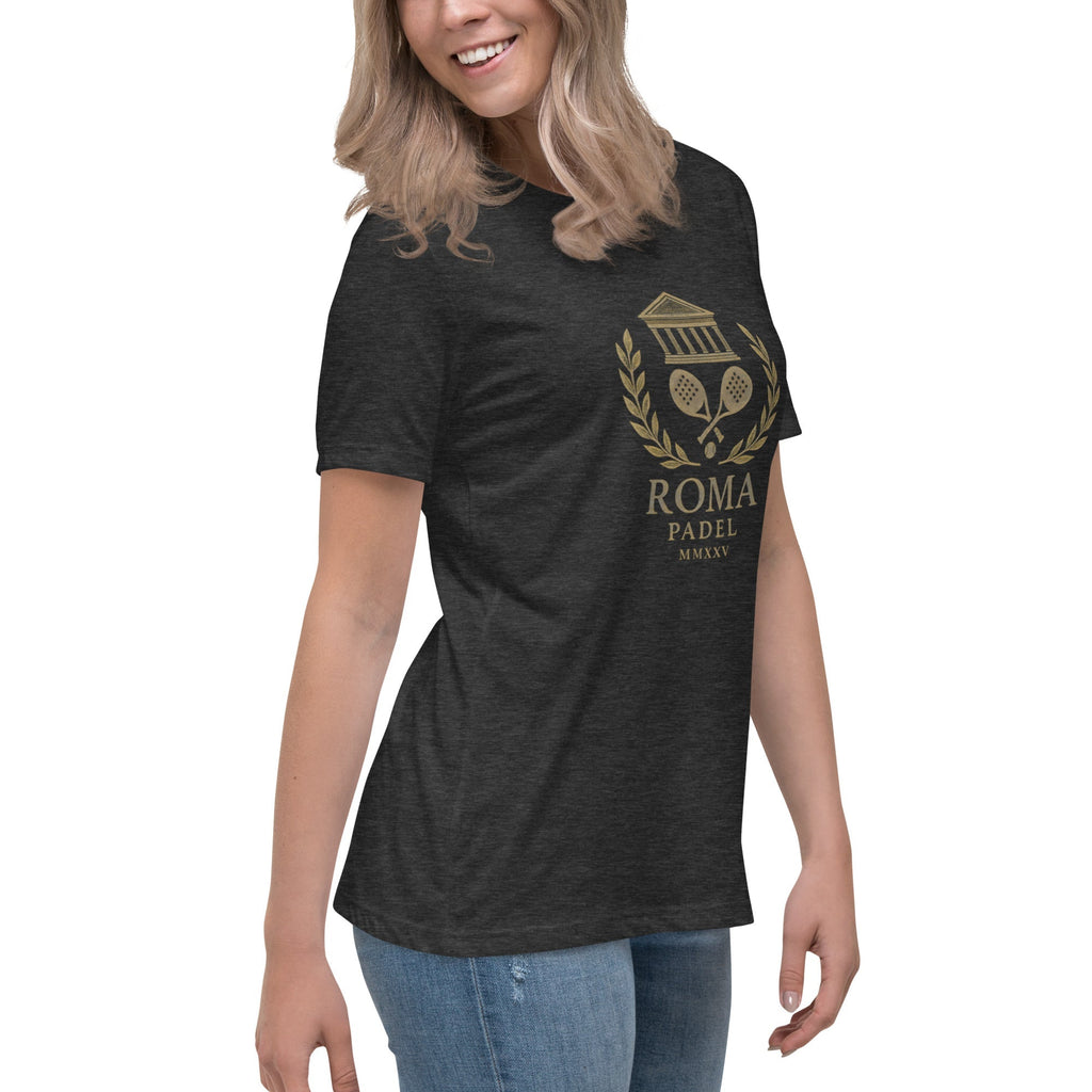 ROMA MMXXV Women’s Relaxed Padel T‑Shirt – Organic Cotton by Corcuera Padel Club