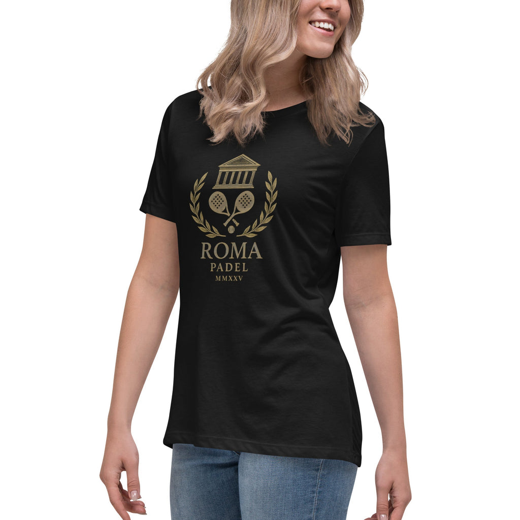 ROMA MMXXV Women’s Relaxed Padel T‑Shirt – Organic Cotton by Corcuera Padel Club