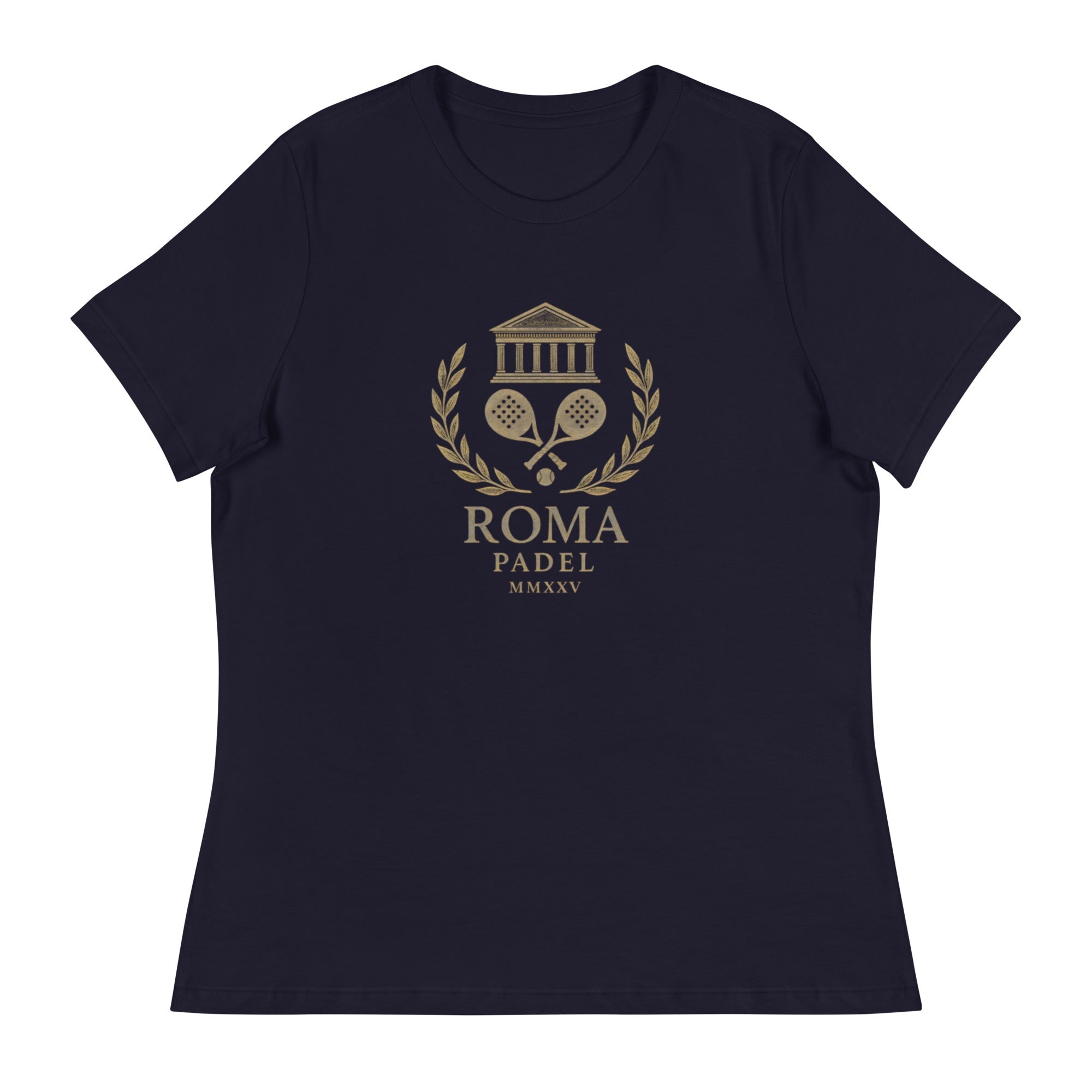 ROMA MMXXV Women’s Relaxed Padel T‑Shirt – Organic Cotton by Corcuera Padel Club