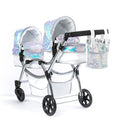 Roma Polly Twin Dolls Pram Mermaid – Adjustable Twin Doll Pushchair, 3+ years