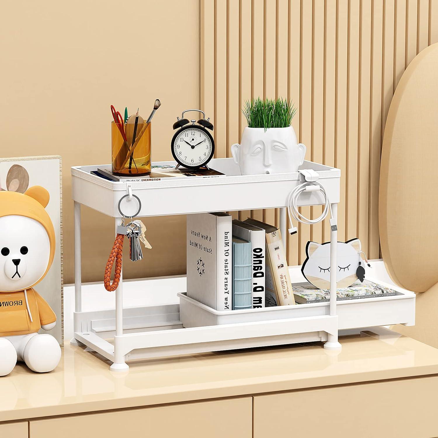 Ronlap 2-Tier Under Sink Organizer – Slide Out Kitchen Storage Drawer