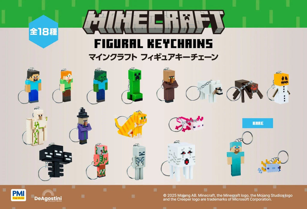 Minecraft Figural Keychain Blind Box - Snaps Collectible Gaming Accessory