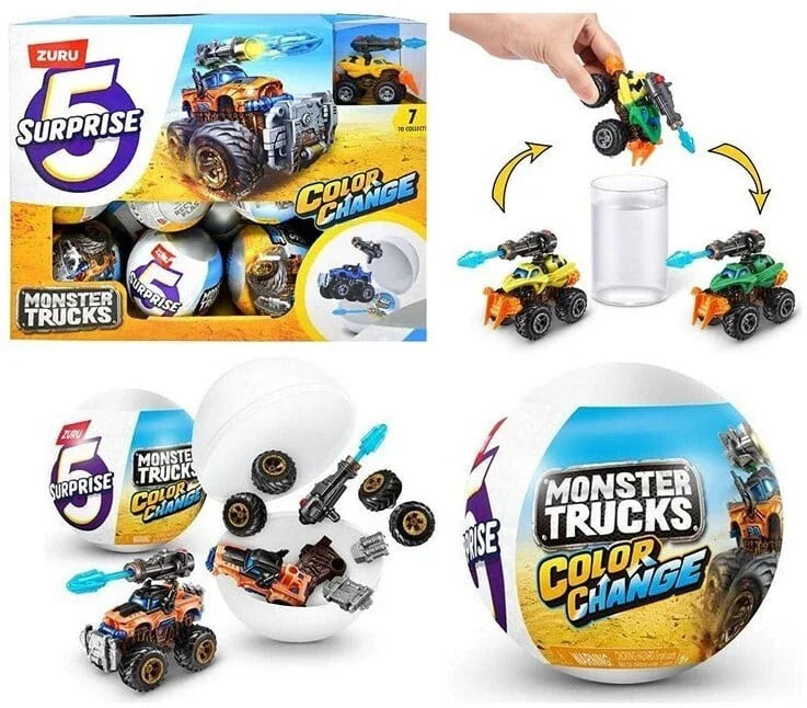 Zuru 5 Surprise Monster Truck Series Color Change Blind Bag Toy