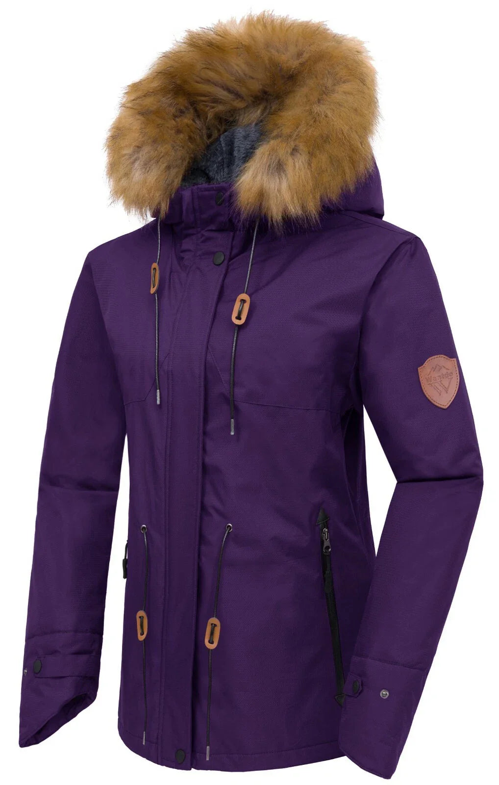 Wantdo Women's Waterproof Ski Jacket | Windproof Winter Snowboard Coat