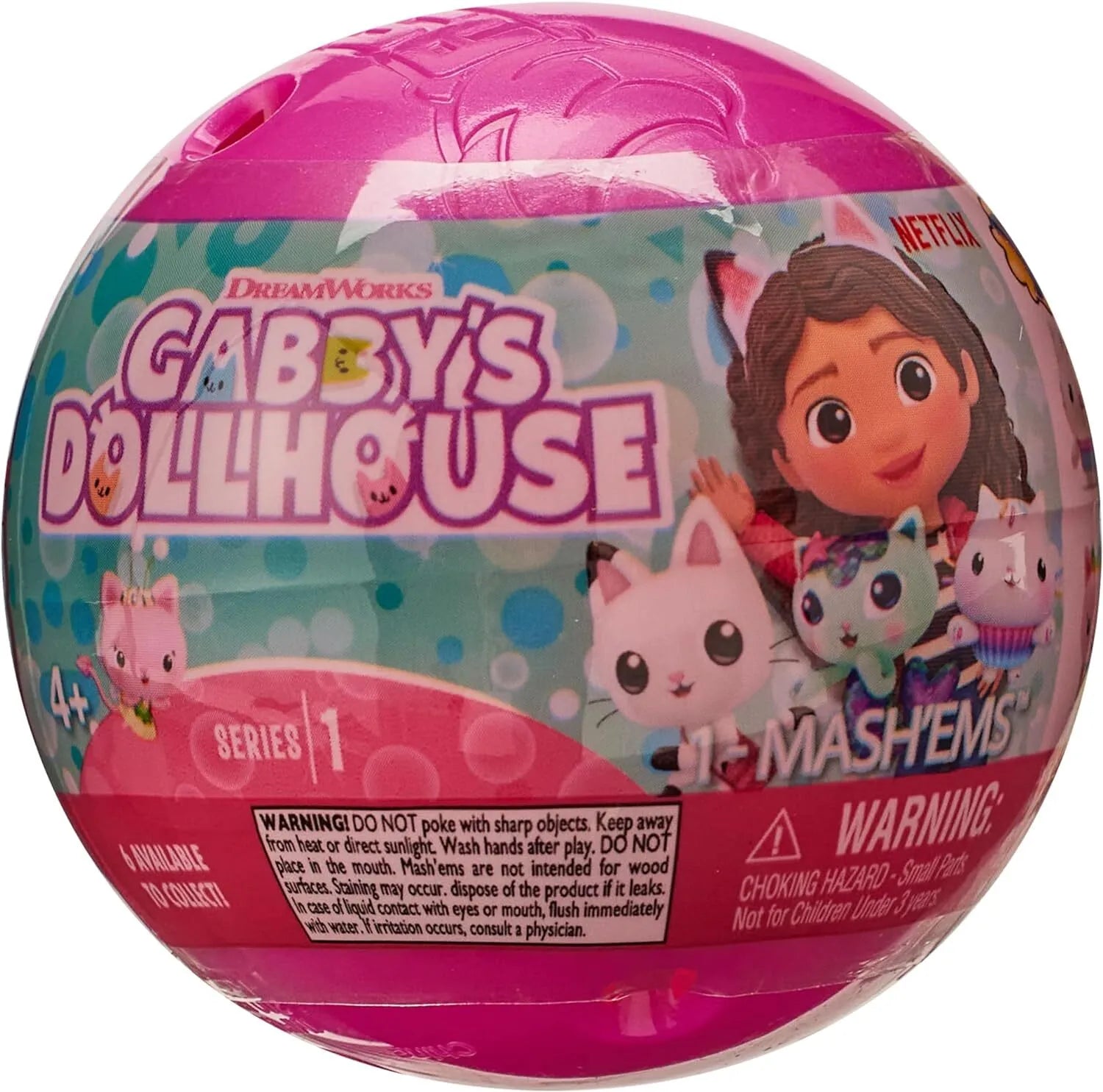 Gabby's Dollhouse Mashems – Squishy Collectible Toy Capsule by Snaps