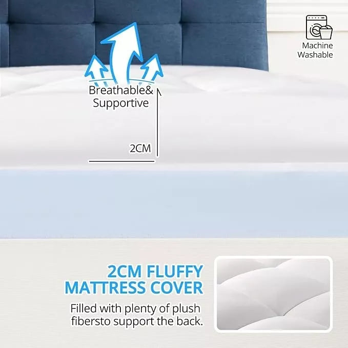 Massive Discounts Memory Foam Mattress Topper | 5cm Orthopaedic 135x190cm