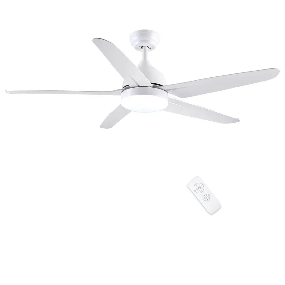 CJOY 52" Ceiling Fan with Dimmable LED Light and Remote, 5 ABS Blades