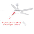 CJOY 52" Ceiling Fan with Dimmable LED Light and Remote, 5 ABS Blades