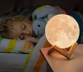 AGM 3D Printed Moon Lamp | 16 Color RGB LED Night Light with Remote