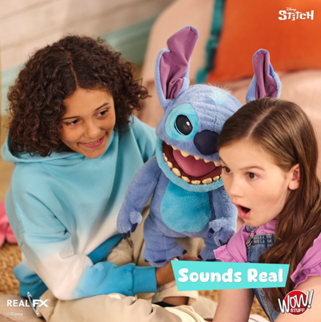 Wow Stuff Real FX Disney Stitch Interactive Animatronic Puppet Toy